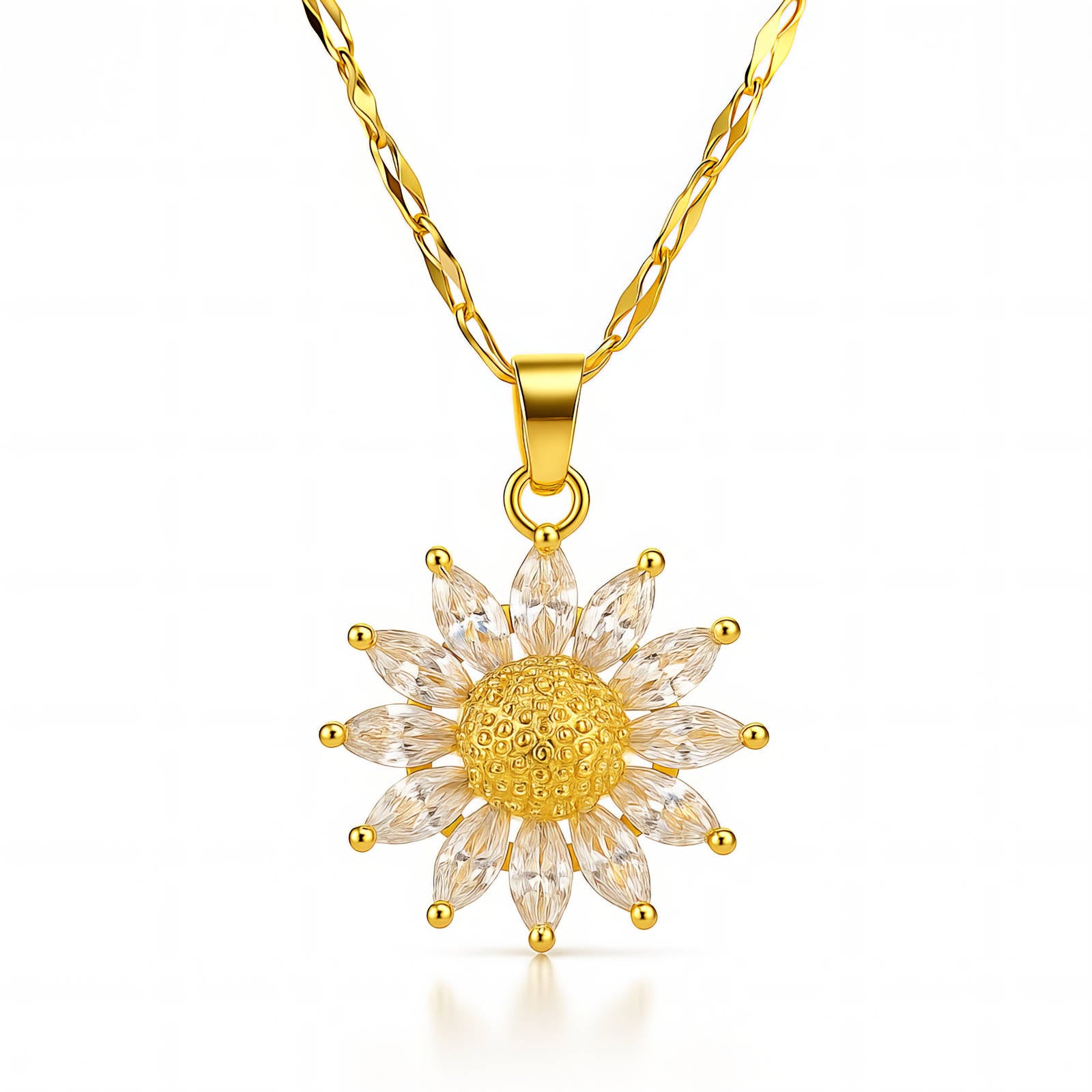 Crystal Daisy Necklace
