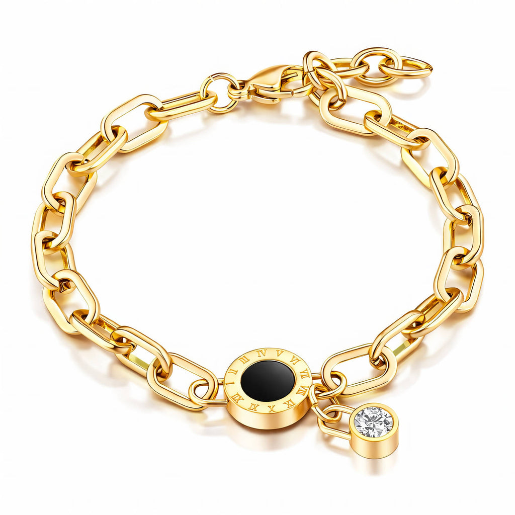 Roman Disc Chain Bracelet