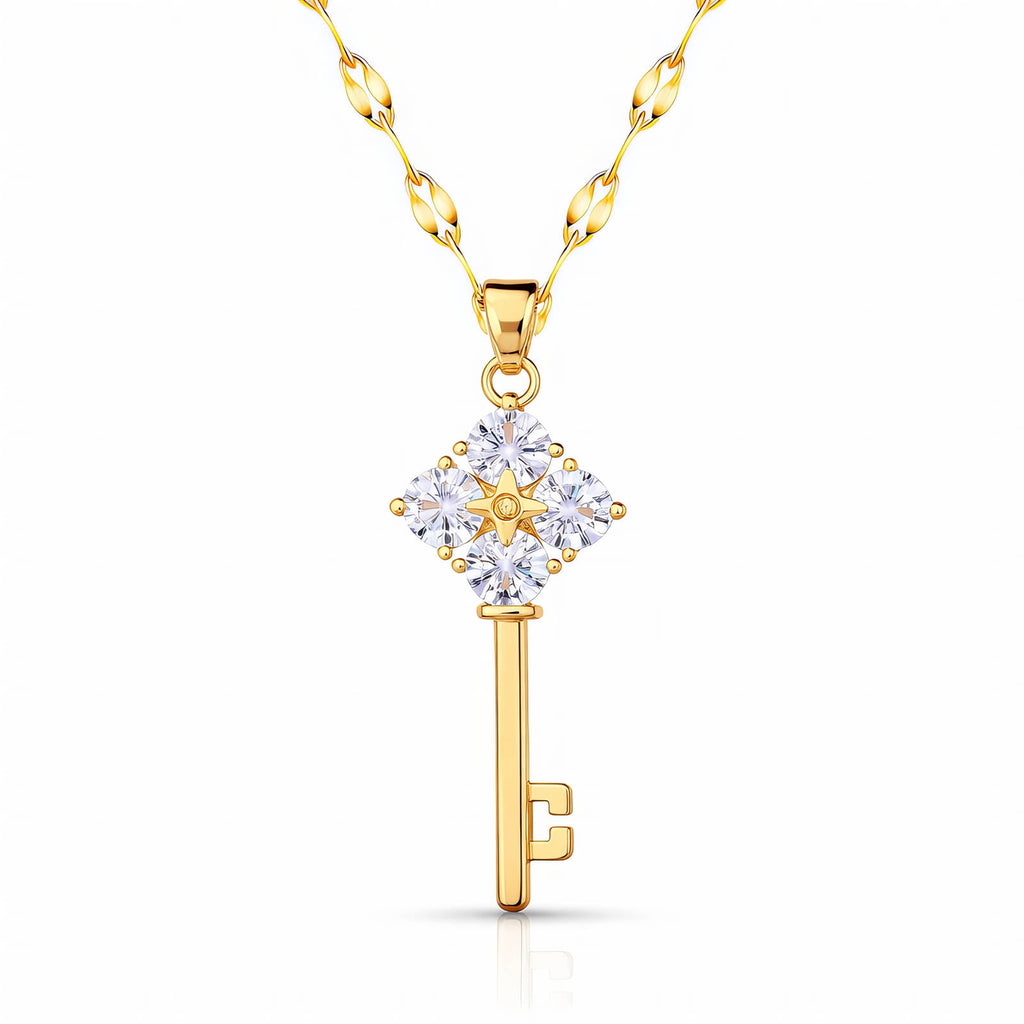 Crystal Key Necklace