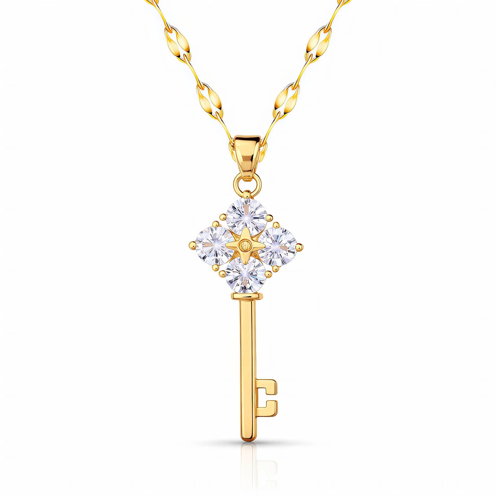Crystal Key Necklace