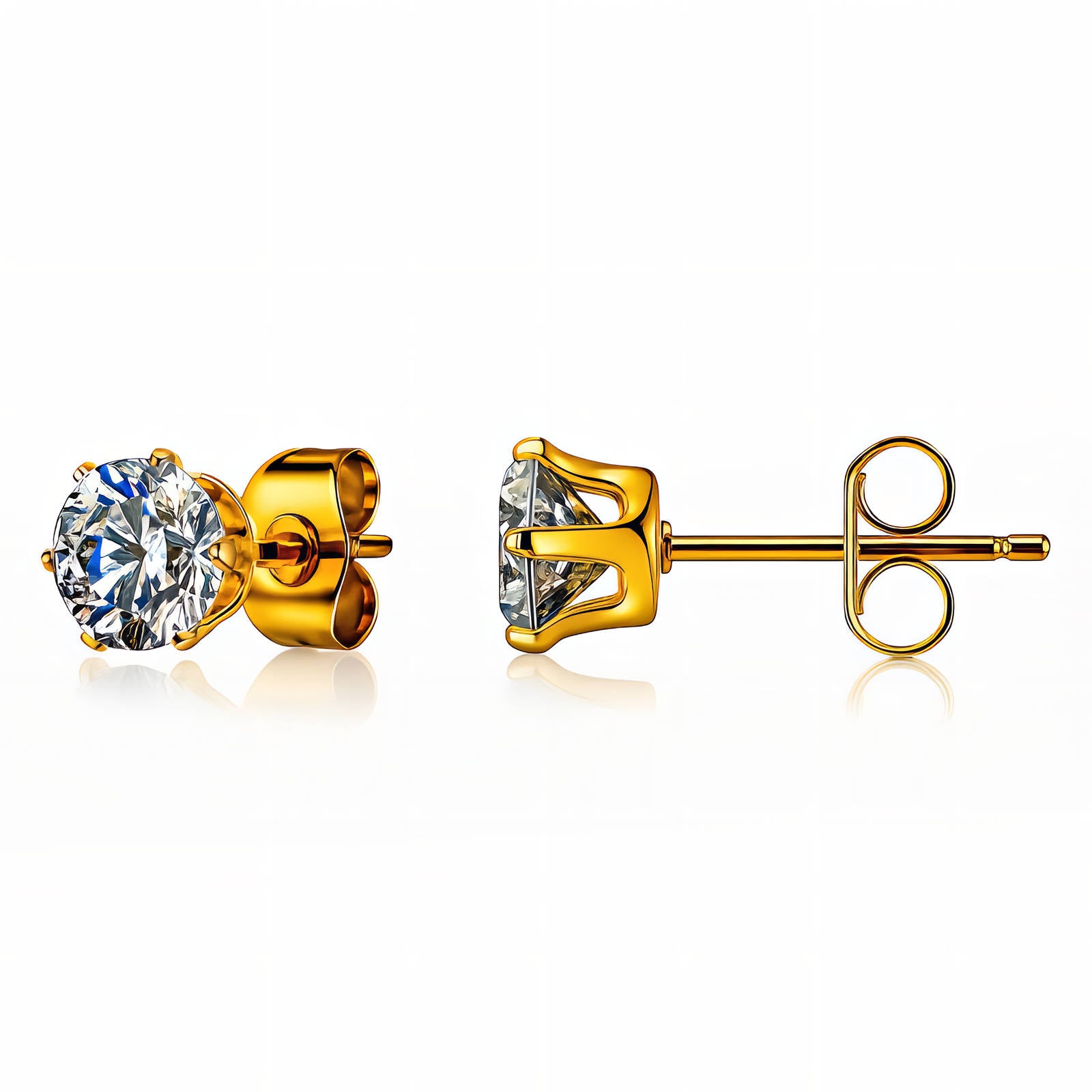 Crystal Solitaire Studs