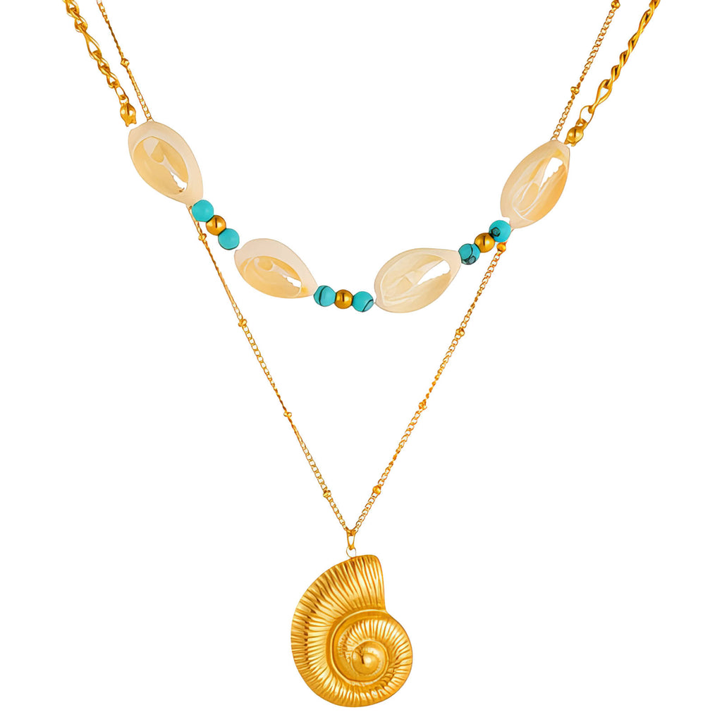 Seashell Layered Necklace