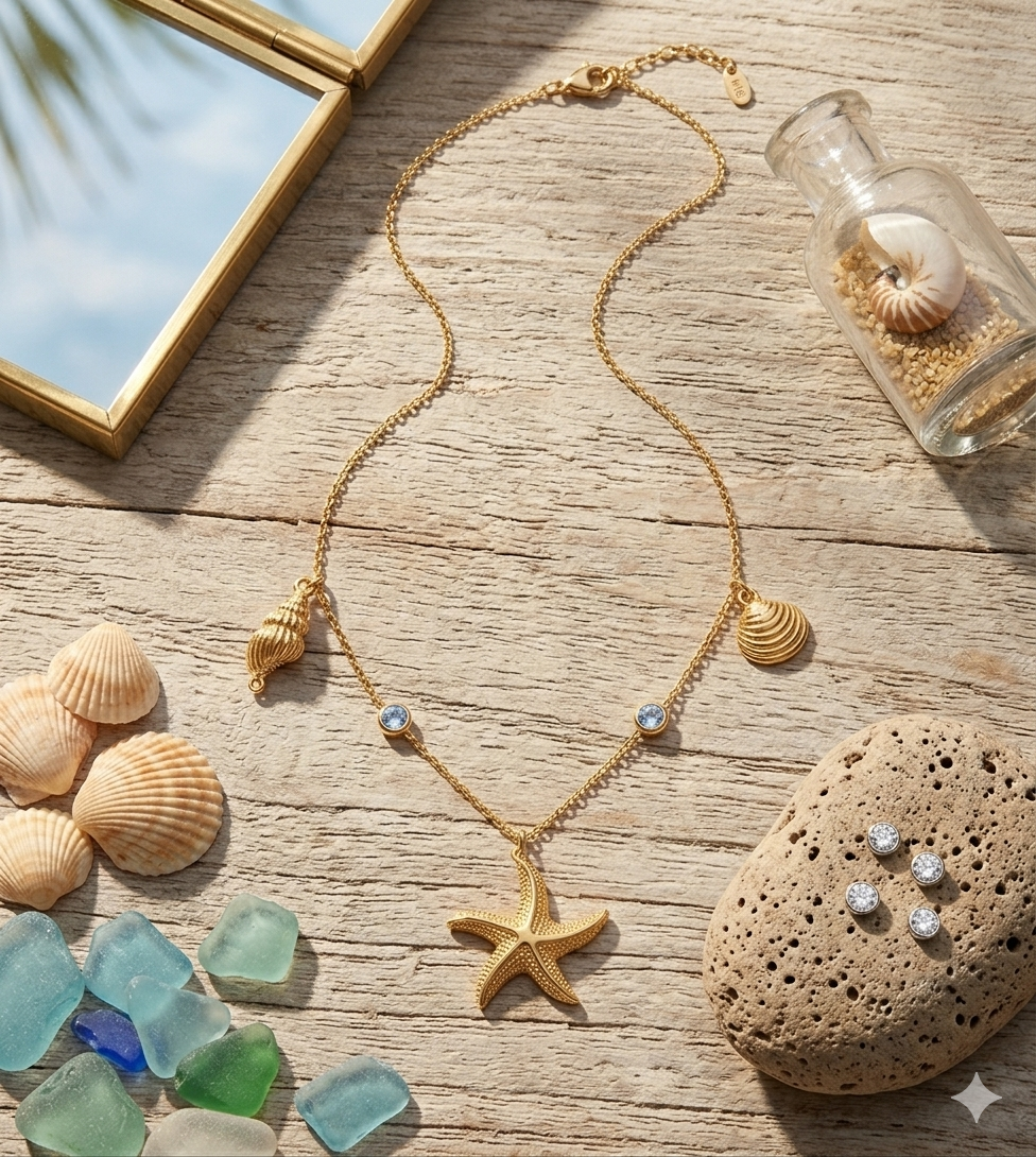 Starfish & Shell Necklace