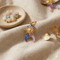 Crescent & Sun Earrings