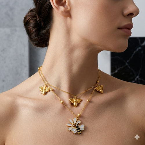 Bees Necklace