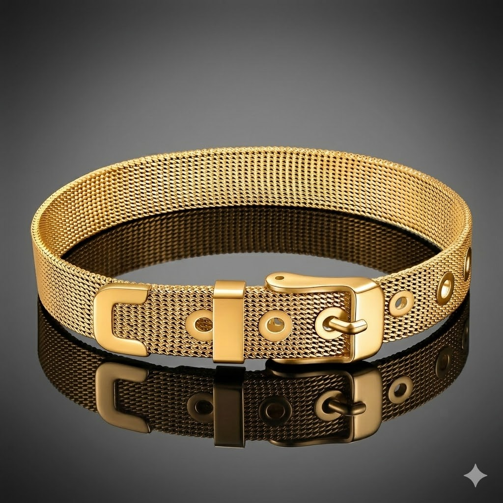 Buckle Mesh Bracelet