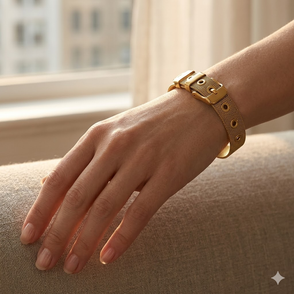 Buckle Mesh Bracelet