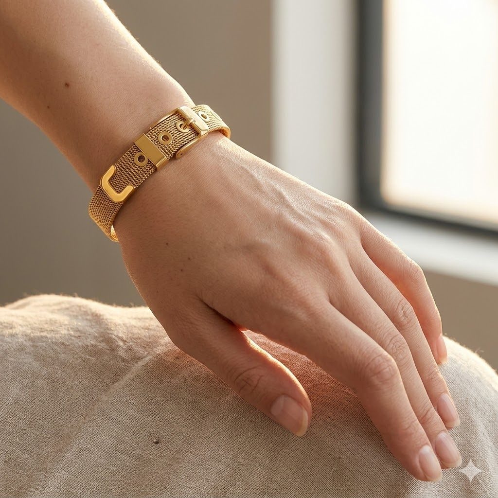 Buckle Mesh Bracelet