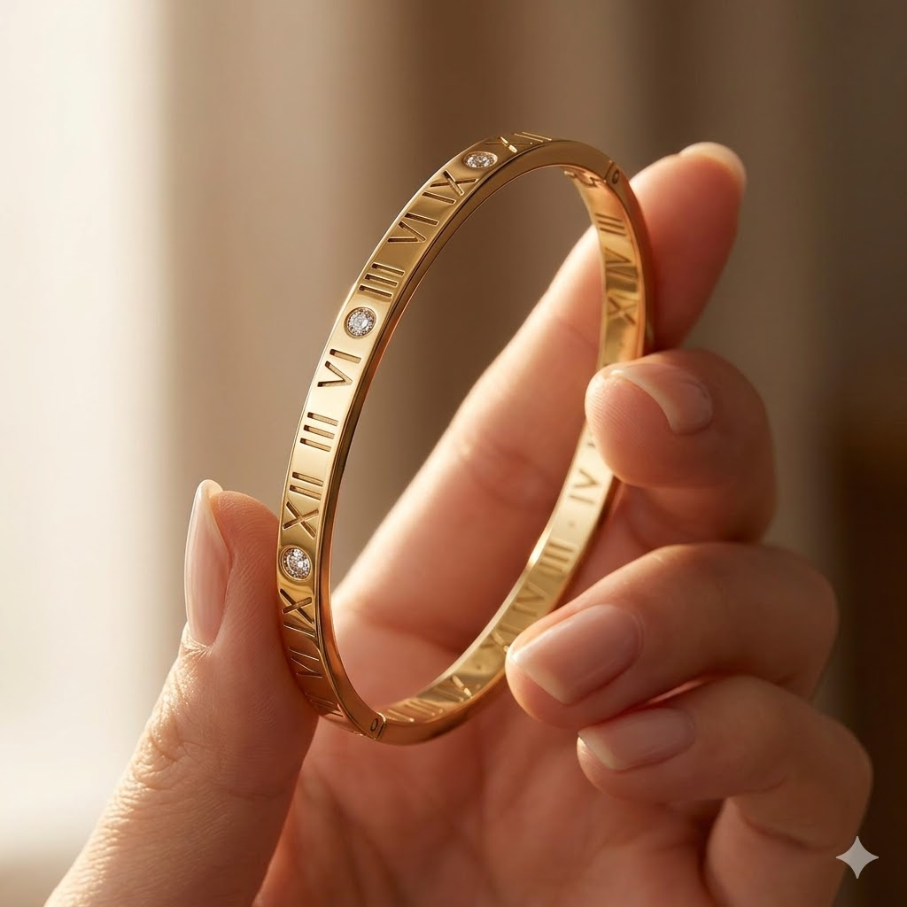 Roman Numeral Bangle