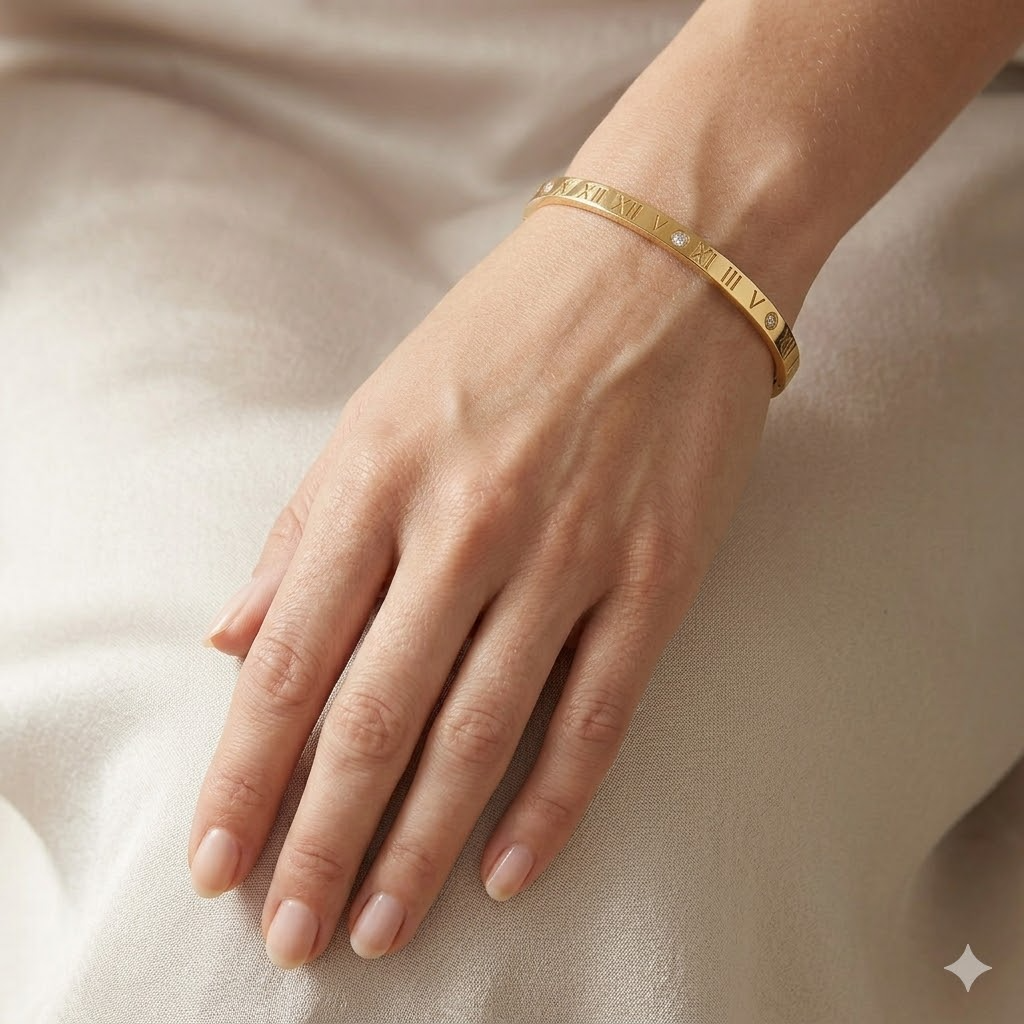 Roman Numeral Bangle
