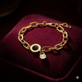 Roman Disc Chain Bracelet