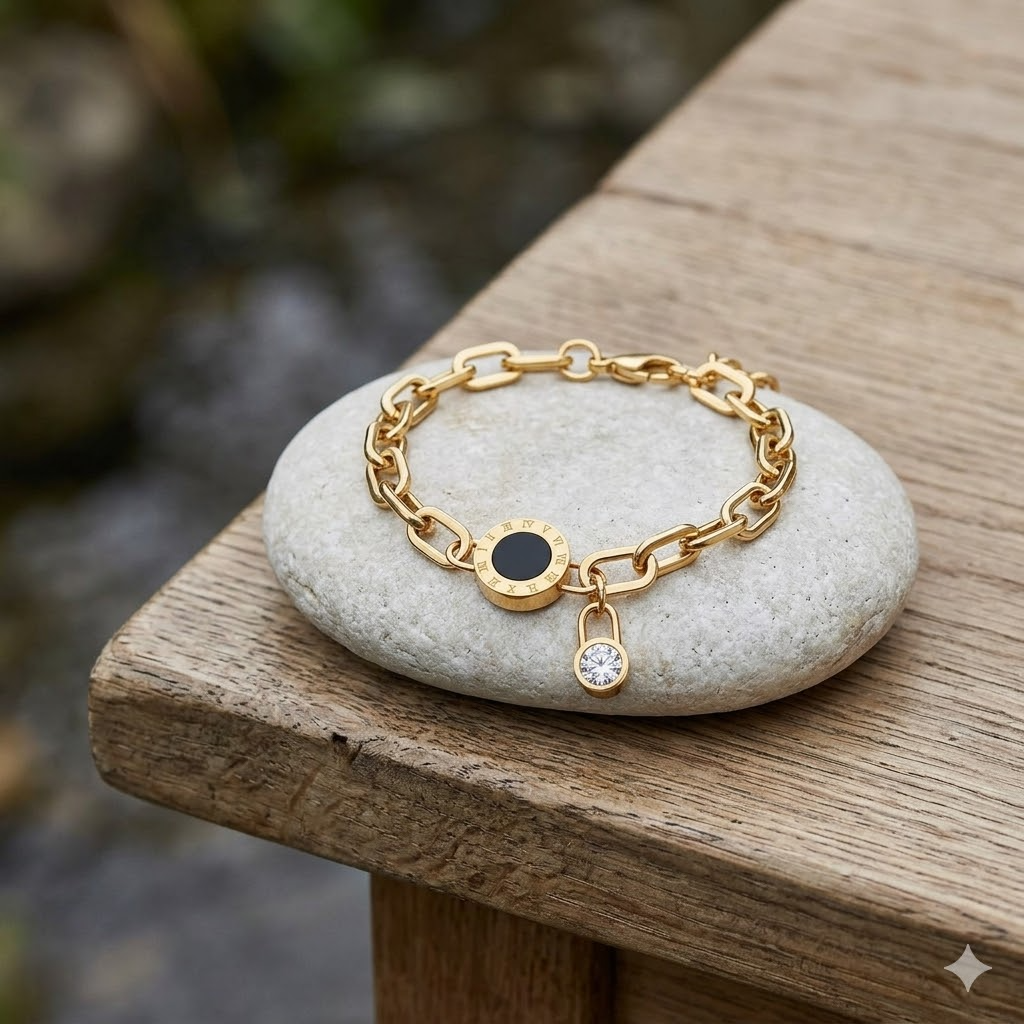 Roman Disc Chain Bracelet