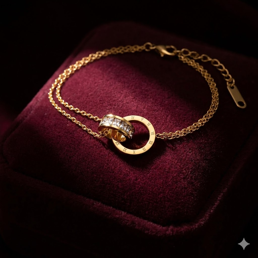 Roman Numeral Chain Bracelet