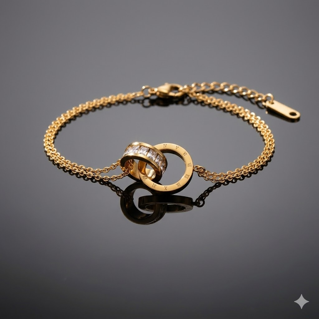 Roman Numeral Chain Bracelet