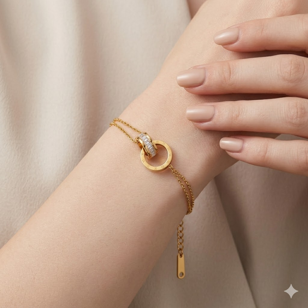 Roman Numeral Chain Bracelet