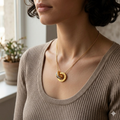 Roman Interlocking Circles Necklace