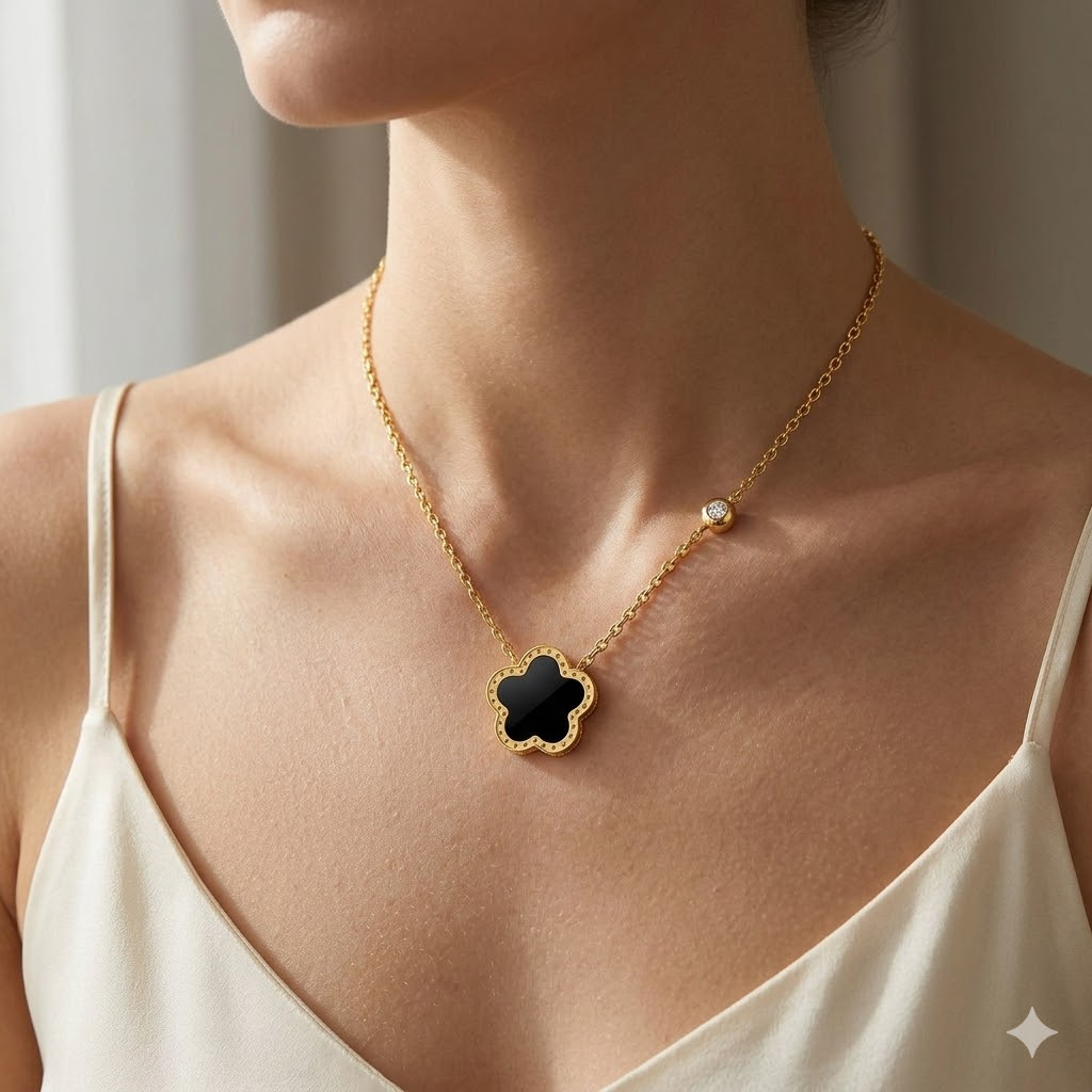 Black Clover Necklace