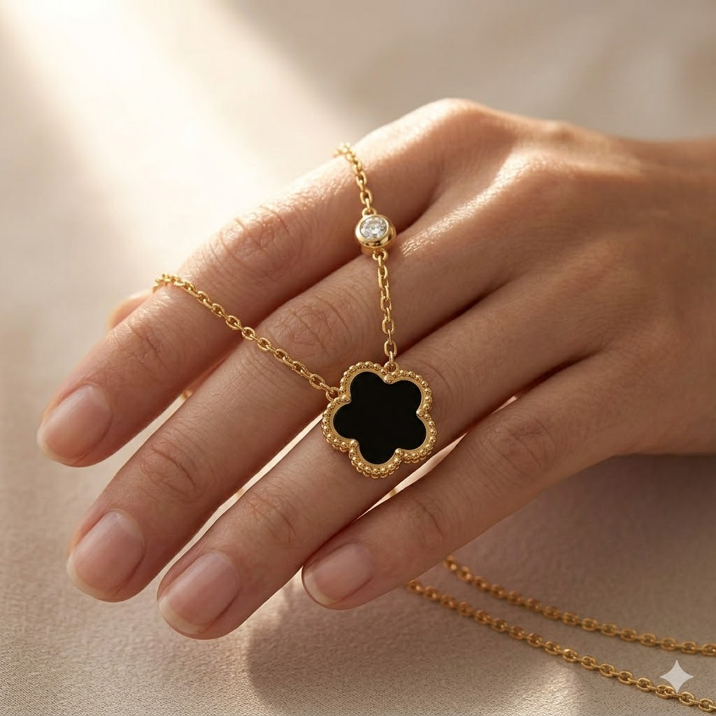 Black Clover Necklace