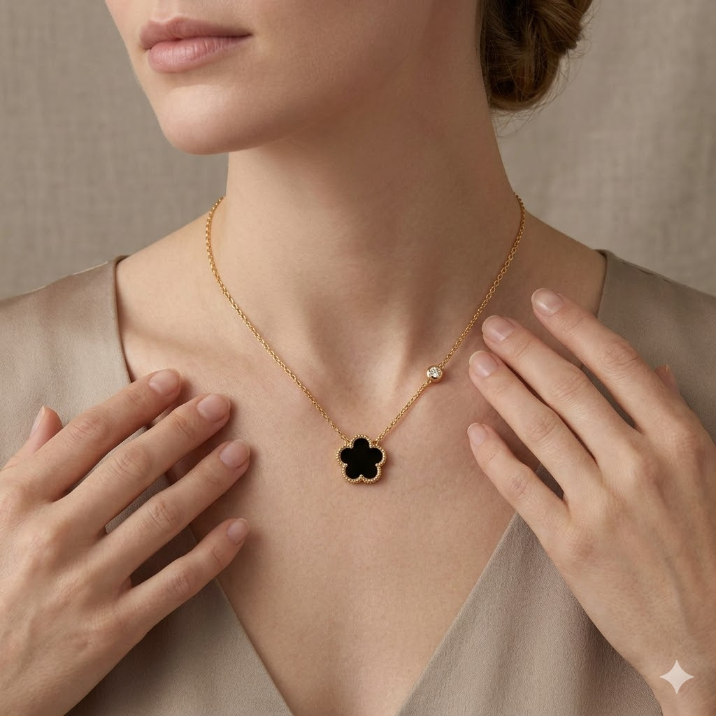 Black Clover Necklace