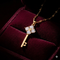 Crystal Key Necklace