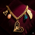 Heart & Wing Charm Necklace