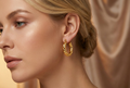 Twisted Gold Hoops