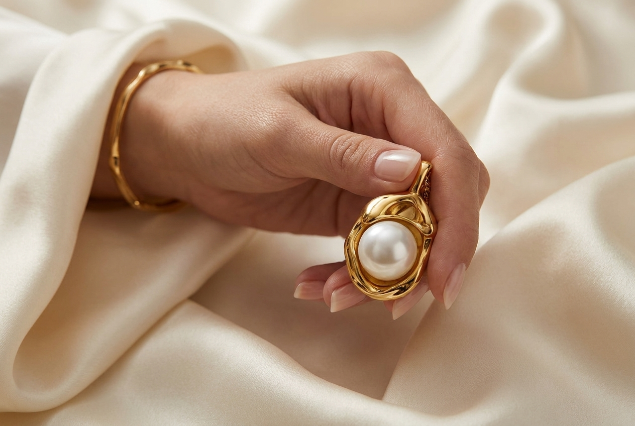 Molten Pearl Necklace